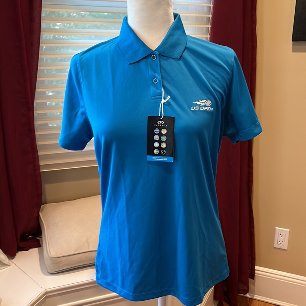 US OPEN Tennis Staff 2017 Vansport Light Blue Sz M
